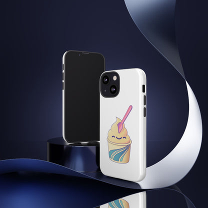Cute Ice Cream Phone Case, Soft Serve Cup Cover, Fun Gift for Ice Cream Lovers, Summer Vibe Accessory, Adorable Cell Phone Protection