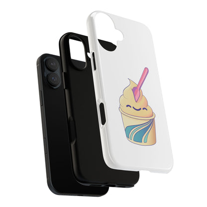 Cute Ice Cream Phone Case, Soft Serve Cup Cover, Fun Gift for Ice Cream Lovers, Summer Vibe Accessory, Adorable Cell Phone Protection