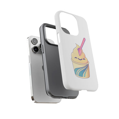 Cute Ice Cream Phone Case, Soft Serve Cup Cover, Fun Gift for Ice Cream Lovers, Summer Vibe Accessory, Adorable Cell Phone Protection