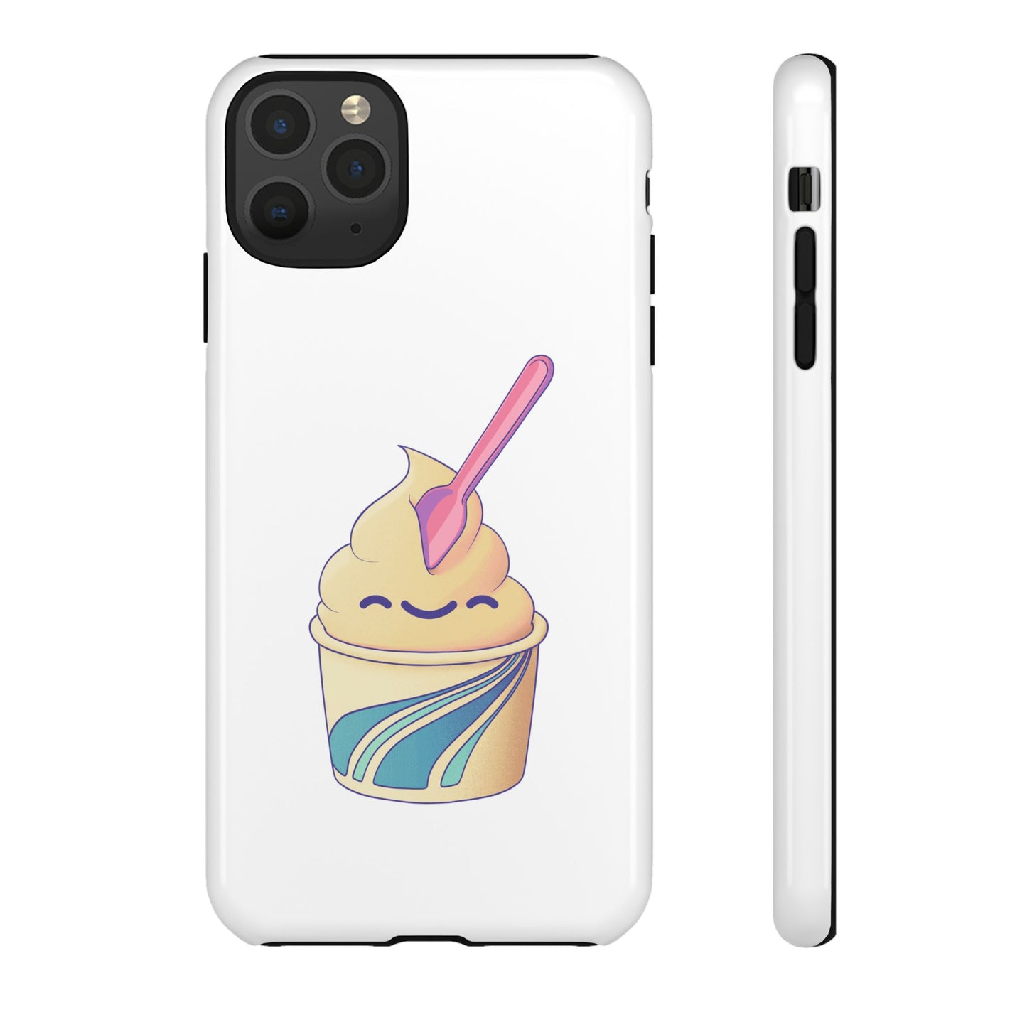 Cute Ice Cream Phone Case, Soft Serve Cup Cover, Fun Gift for Ice Cream Lovers, Summer Vibe Accessory, Adorable Cell Phone Protection