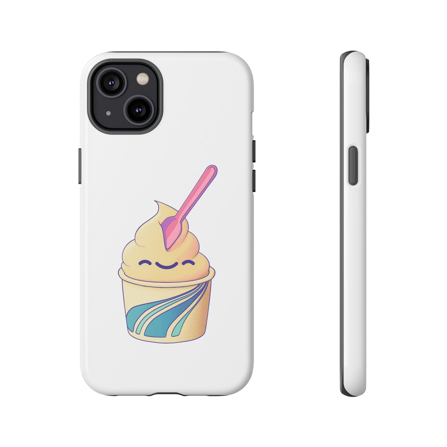 Cute Ice Cream Phone Case, Soft Serve Cup Cover, Fun Gift for Ice Cream Lovers, Summer Vibe Accessory, Adorable Cell Phone Protection