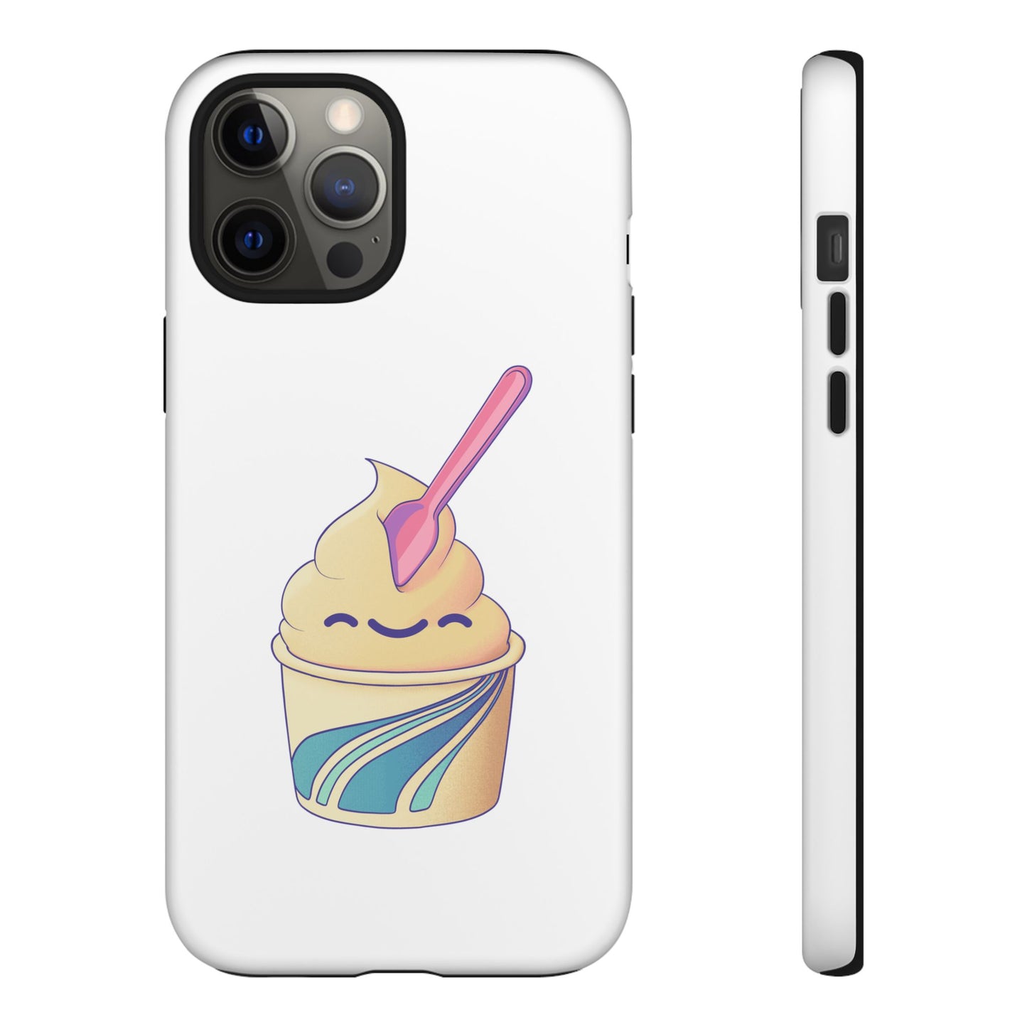 Cute Ice Cream Phone Case, Soft Serve Cup Cover, Fun Gift for Ice Cream Lovers, Summer Vibe Accessory, Adorable Cell Phone Protection