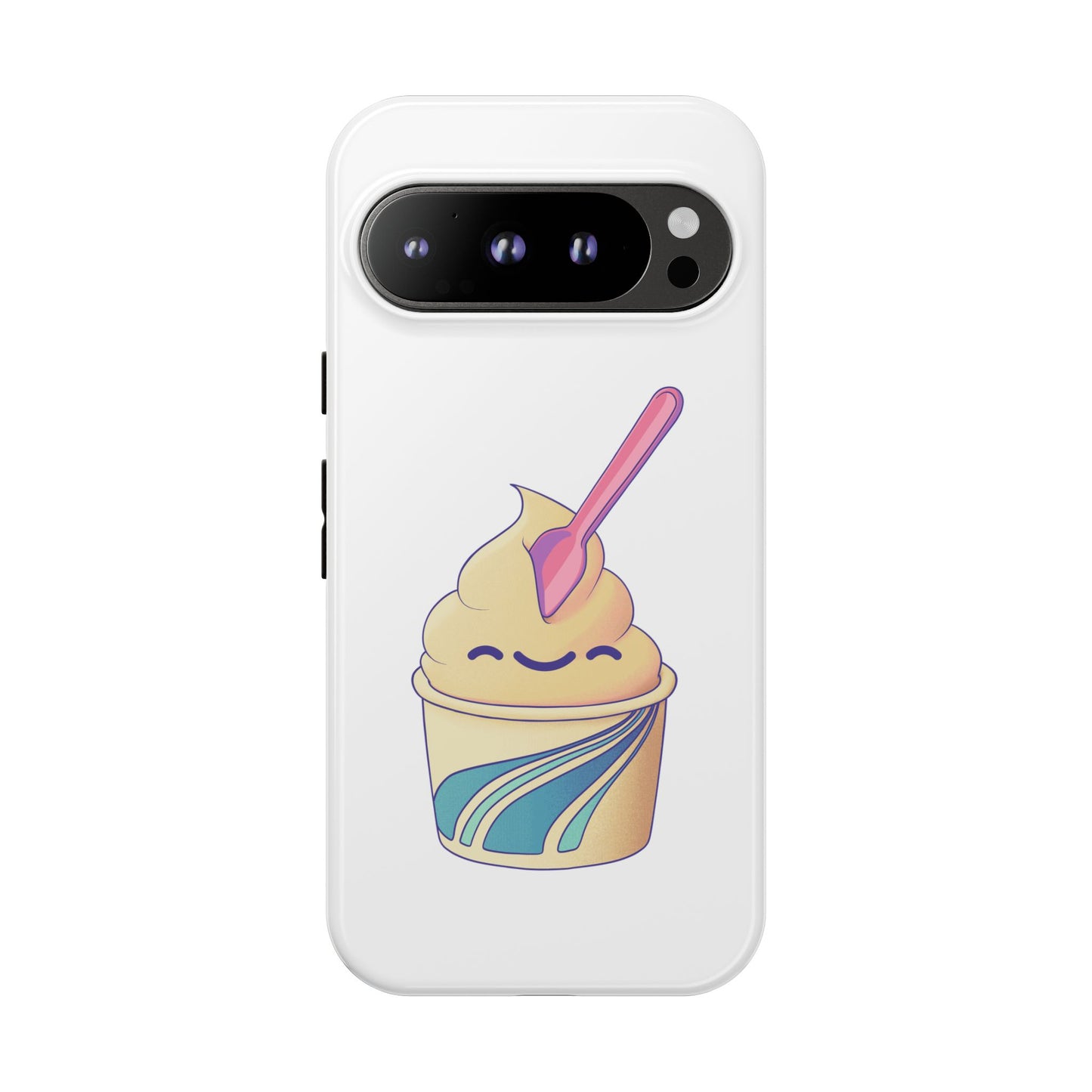 Cute Ice Cream Phone Case, Soft Serve Cup Cover, Fun Gift for Ice Cream Lovers, Summer Vibe Accessory, Adorable Cell Phone Protection