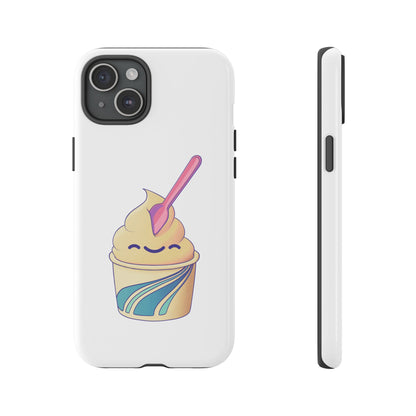 Cute Ice Cream Phone Case, Soft Serve Cup Cover, Fun Gift for Ice Cream Lovers, Summer Vibe Accessory, Adorable Cell Phone Protection