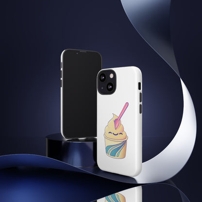 Cute Ice Cream Phone Case, Soft Serve Cup Cover, Fun Gift for Ice Cream Lovers, Summer Vibe Accessory, Adorable Cell Phone Protection