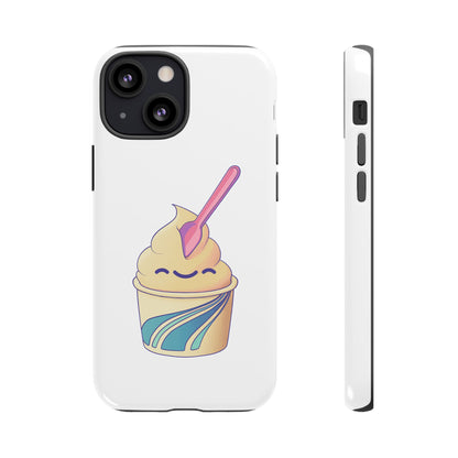 Cute Ice Cream Phone Case, Soft Serve Cup Cover, Fun Gift for Ice Cream Lovers, Summer Vibe Accessory, Adorable Cell Phone Protection