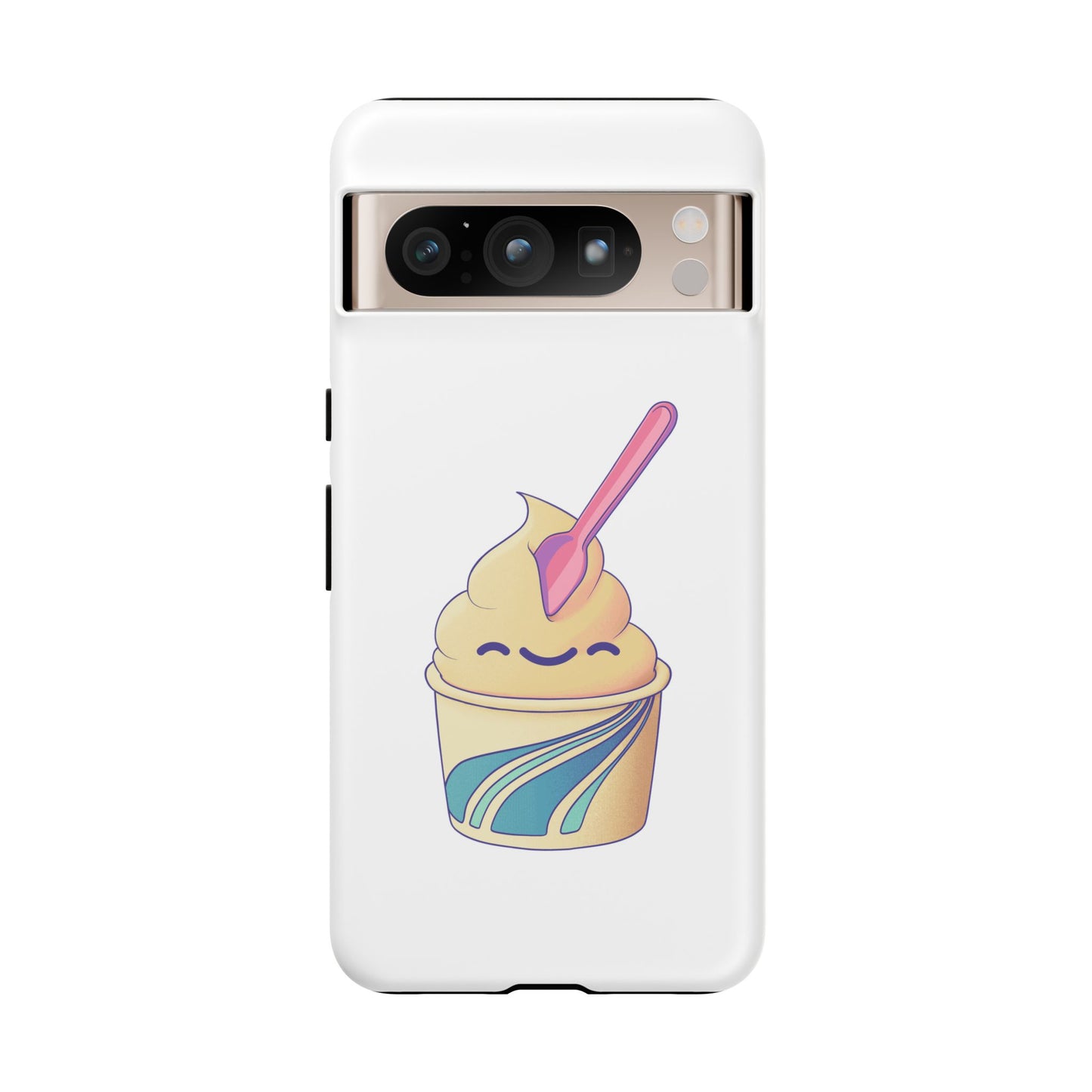 Cute Ice Cream Phone Case, Soft Serve Cup Cover, Fun Gift for Ice Cream Lovers, Summer Vibe Accessory, Adorable Cell Phone Protection