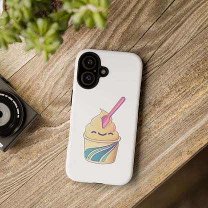 Cute Ice Cream Phone Case, Soft Serve Cup Cover, Fun Gift for Ice Cream Lovers, Summer Vibe Accessory, Adorable Cell Phone Protection
