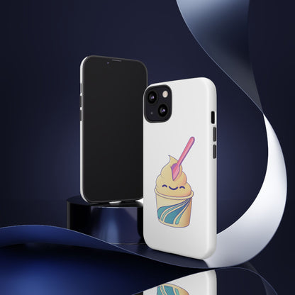 Cute Ice Cream Phone Case, Soft Serve Cup Cover, Fun Gift for Ice Cream Lovers, Summer Vibe Accessory, Adorable Cell Phone Protection