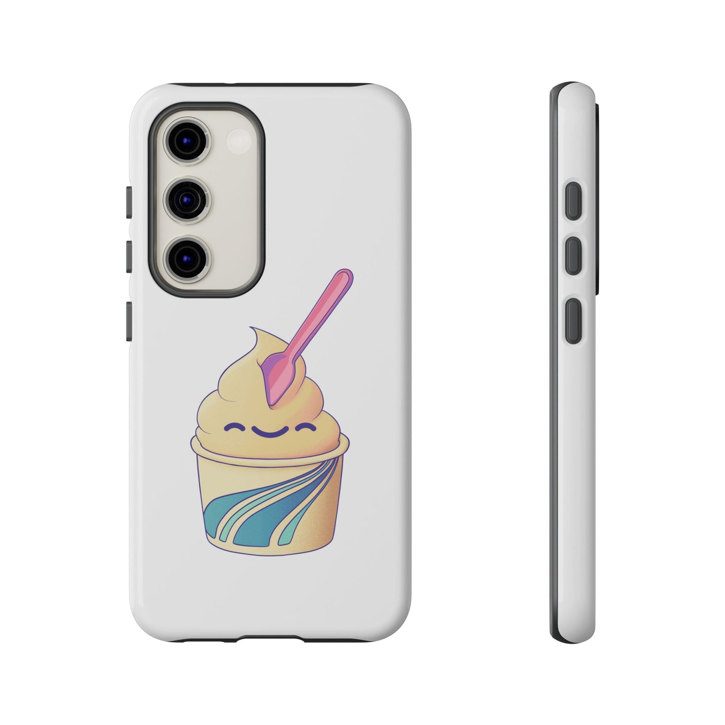 Cute Ice Cream Phone Case, Soft Serve Cup Cover, Fun Gift for Ice Cream Lovers, Summer Vibe Accessory, Adorable Cell Phone Protection