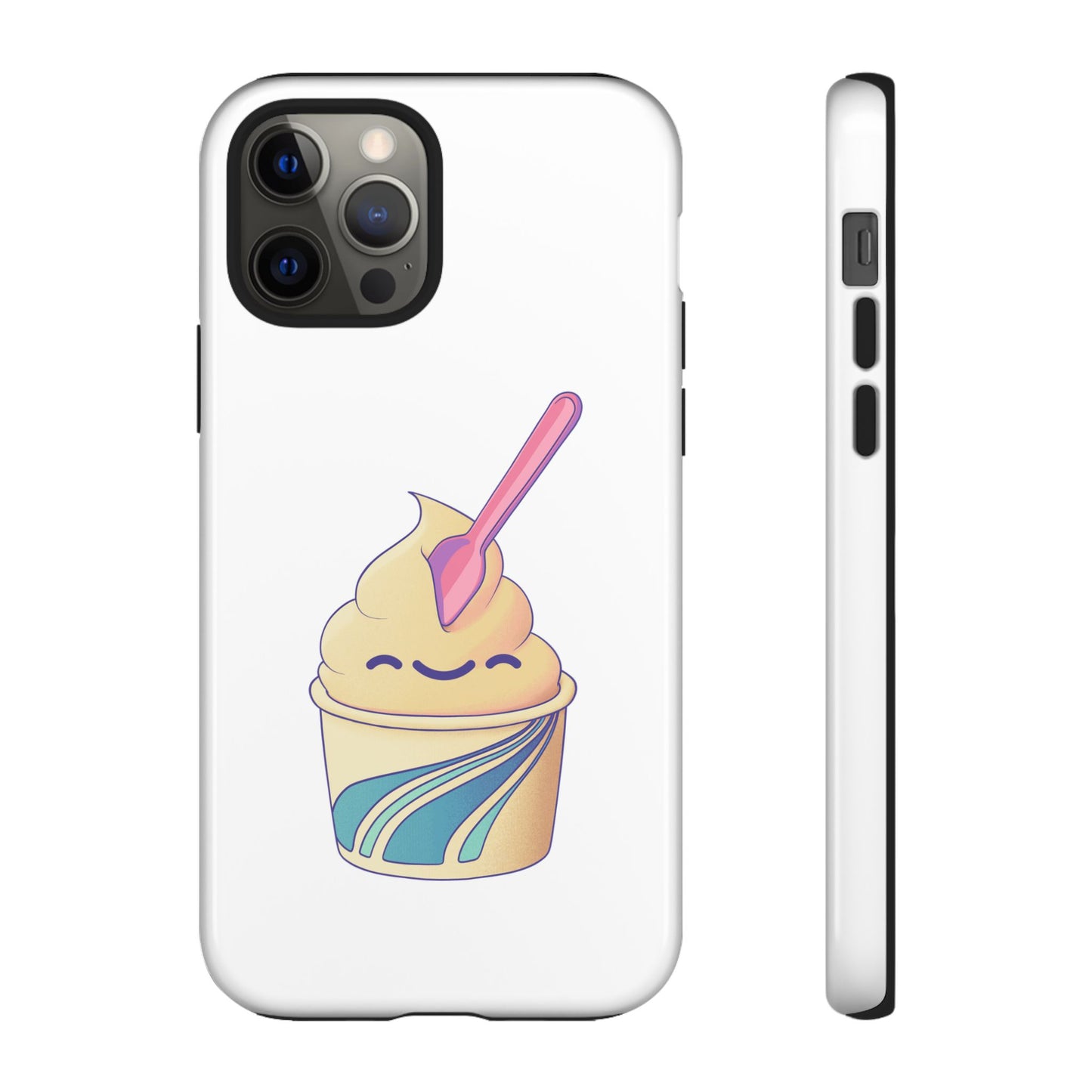 Cute Ice Cream Phone Case, Soft Serve Cup Cover, Fun Gift for Ice Cream Lovers, Summer Vibe Accessory, Adorable Cell Phone Protection