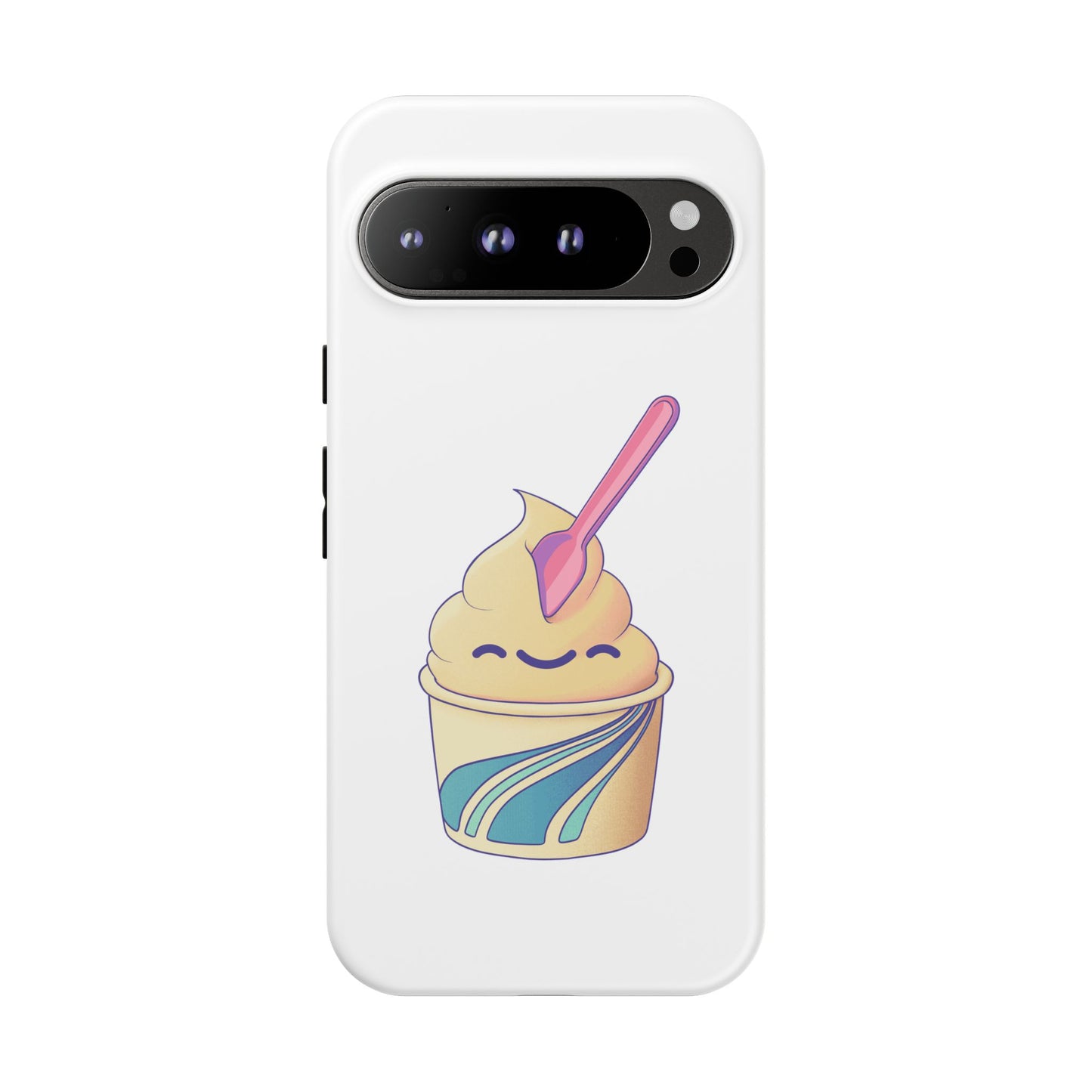 Cute Ice Cream Phone Case, Soft Serve Cup Cover, Fun Gift for Ice Cream Lovers, Summer Vibe Accessory, Adorable Cell Phone Protection