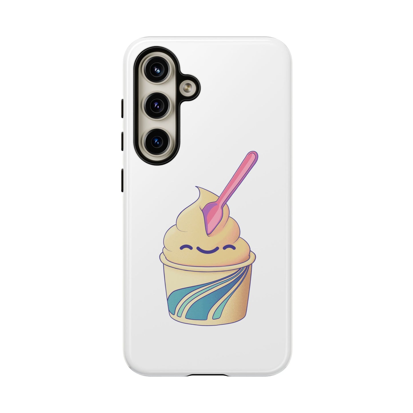 Cute Ice Cream Phone Case, Soft Serve Cup Cover, Fun Gift for Ice Cream Lovers, Summer Vibe Accessory, Adorable Cell Phone Protection