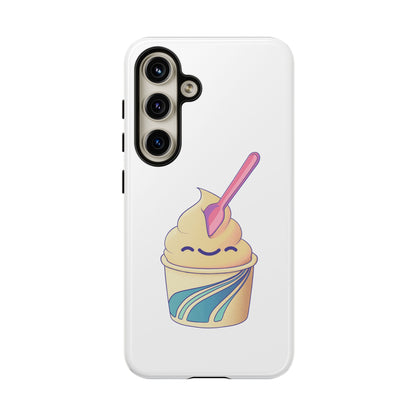 Cute Ice Cream Phone Case, Soft Serve Cup Cover, Fun Gift for Ice Cream Lovers, Summer Vibe Accessory, Adorable Cell Phone Protection