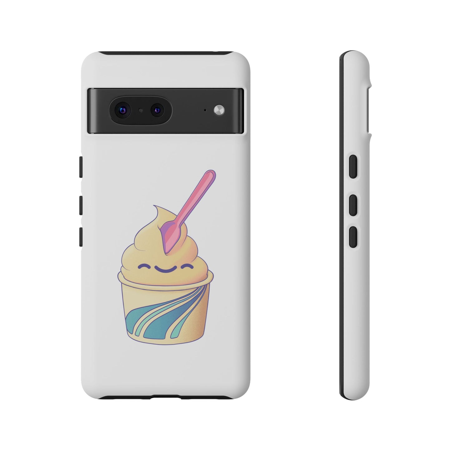 Cute Ice Cream Phone Case, Soft Serve Cup Cover, Fun Gift for Ice Cream Lovers, Summer Vibe Accessory, Adorable Cell Phone Protection