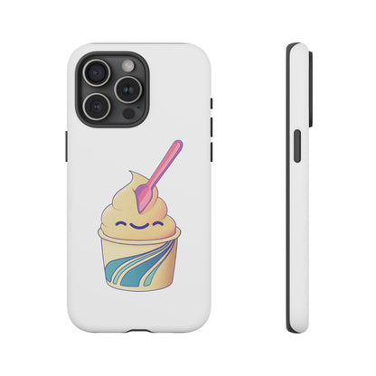 Cute Ice Cream Phone Case, Soft Serve Cup Cover, Fun Gift for Ice Cream Lovers, Summer Vibe Accessory, Adorable Cell Phone Protection