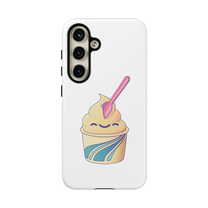 Cute Ice Cream Phone Case, Soft Serve Cup Cover, Fun Gift for Ice Cream Lovers, Summer Vibe Accessory, Adorable Cell Phone Protection