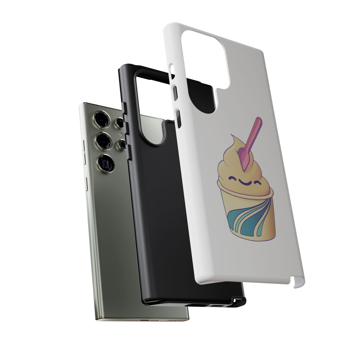 Cute Ice Cream Phone Case, Soft Serve Cup Cover, Fun Gift for Ice Cream Lovers, Summer Vibe Accessory, Adorable Cell Phone Protection