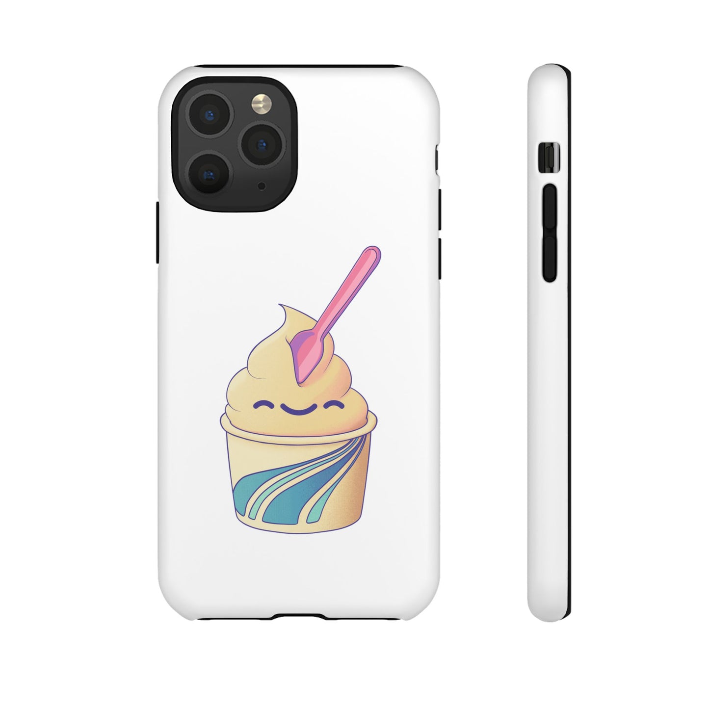 Cute Ice Cream Phone Case, Soft Serve Cup Cover, Fun Gift for Ice Cream Lovers, Summer Vibe Accessory, Adorable Cell Phone Protection