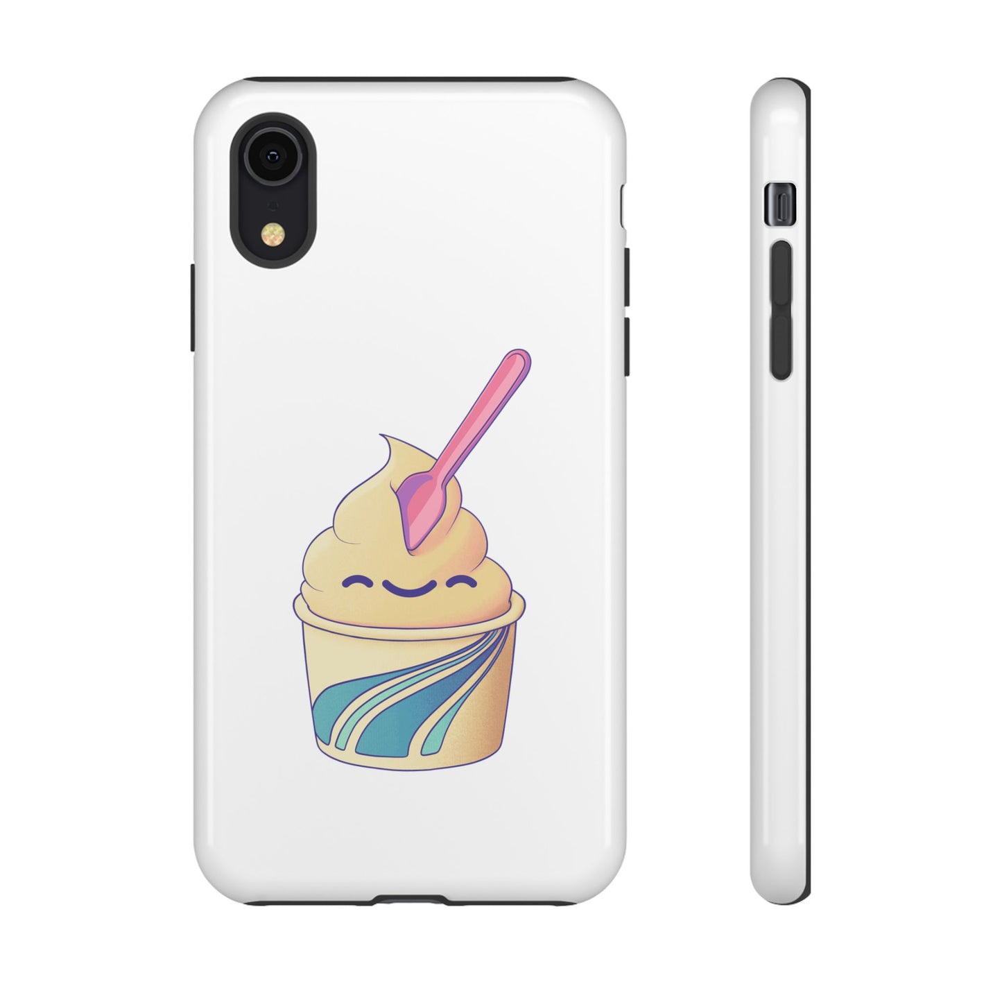 Cute Ice Cream Phone Case, Soft Serve Cup Cover, Fun Gift for Ice Cream Lovers, Summer Vibe Accessory, Adorable Cell Phone Protection