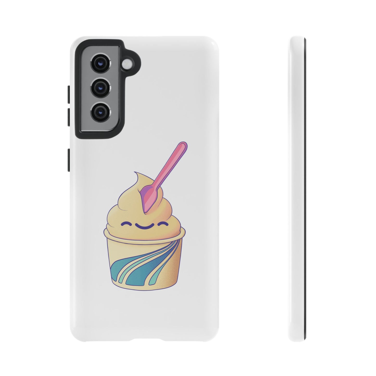 Cute Ice Cream Phone Case, Soft Serve Cup Cover, Fun Gift for Ice Cream Lovers, Summer Vibe Accessory, Adorable Cell Phone Protection