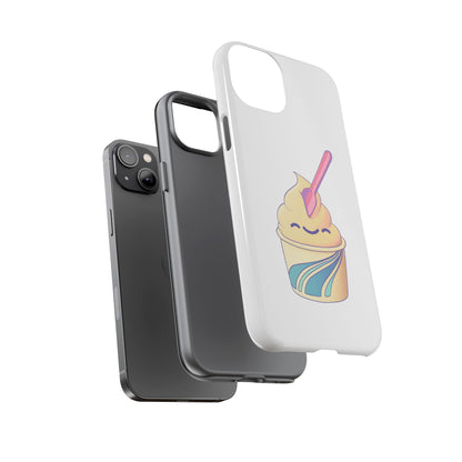 Cute Ice Cream Phone Case, Soft Serve Cup Cover, Fun Gift for Ice Cream Lovers, Summer Vibe Accessory, Adorable Cell Phone Protection