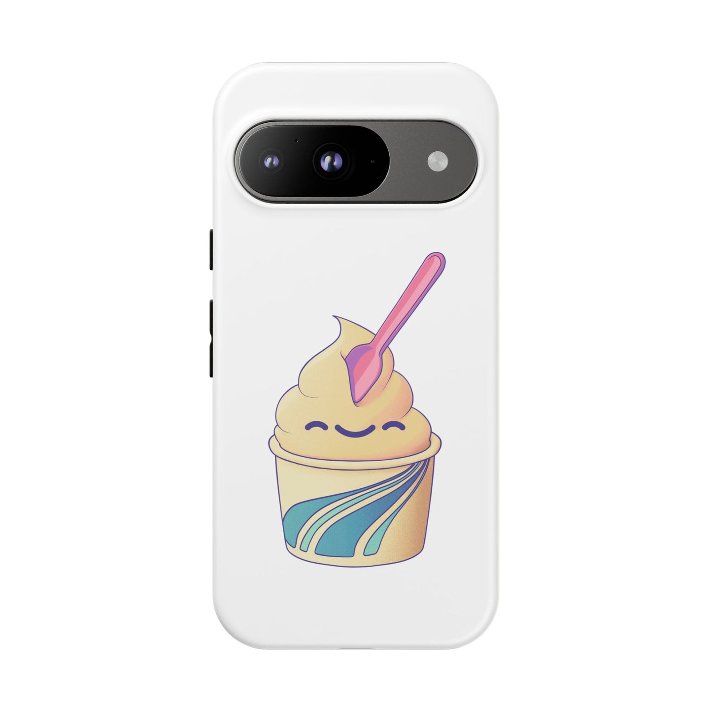 Cute Ice Cream Phone Case, Soft Serve Cup Cover, Fun Gift for Ice Cream Lovers, Summer Vibe Accessory, Adorable Cell Phone Protection
