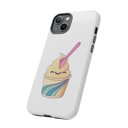 Cute Ice Cream Phone Case, Soft Serve Cup Cover, Fun Gift for Ice Cream Lovers, Summer Vibe Accessory, Adorable Cell Phone Protection