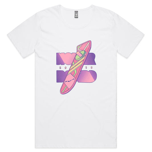 Time to say McFly - Men's Scoop Tee- Cool Graphic T-Shirts- Retro T-Shirts - Nostalgia Threads