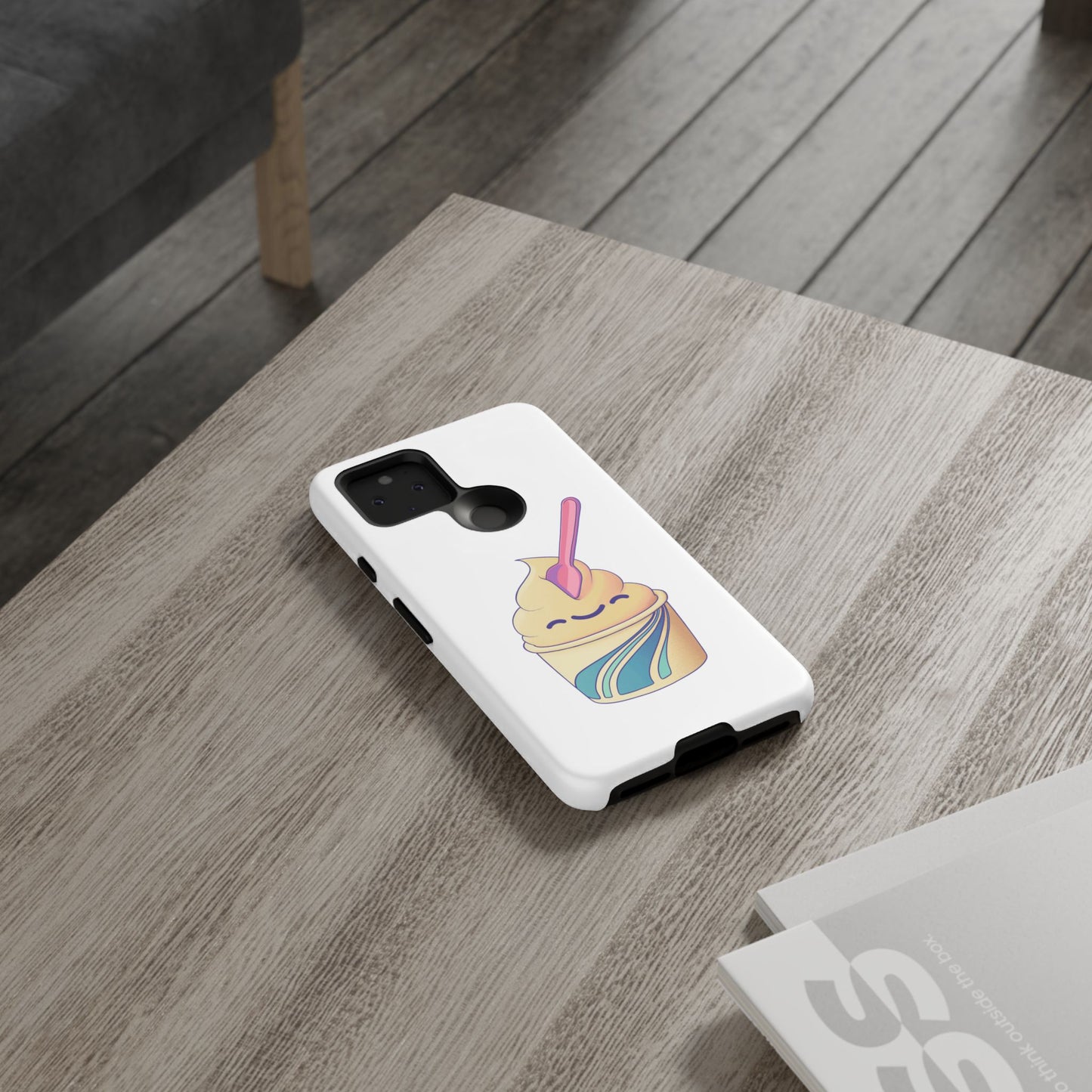 Cute Ice Cream Phone Case, Soft Serve Cup Cover, Fun Gift for Ice Cream Lovers, Summer Vibe Accessory, Adorable Cell Phone Protection