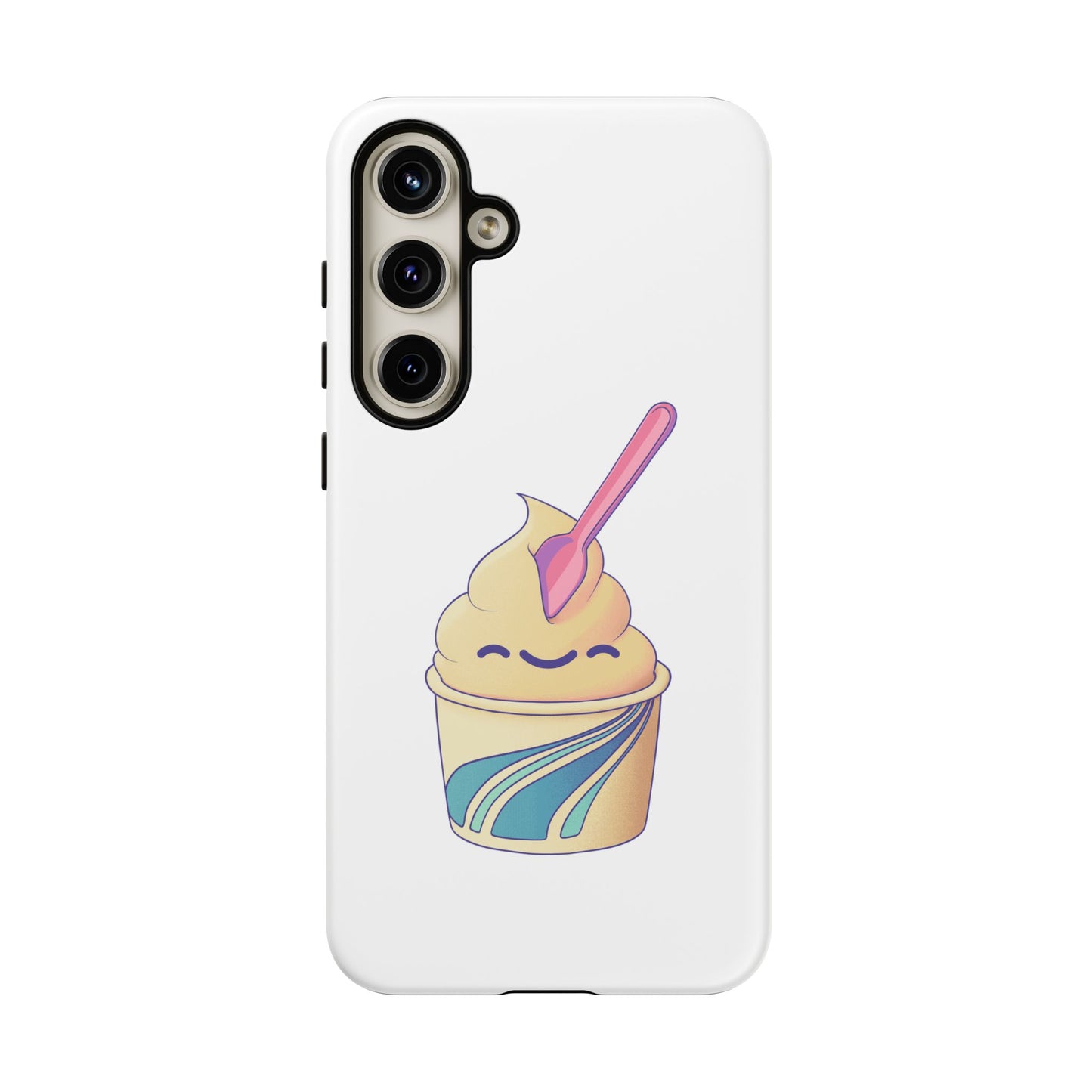 Cute Ice Cream Phone Case, Soft Serve Cup Cover, Fun Gift for Ice Cream Lovers, Summer Vibe Accessory, Adorable Cell Phone Protection