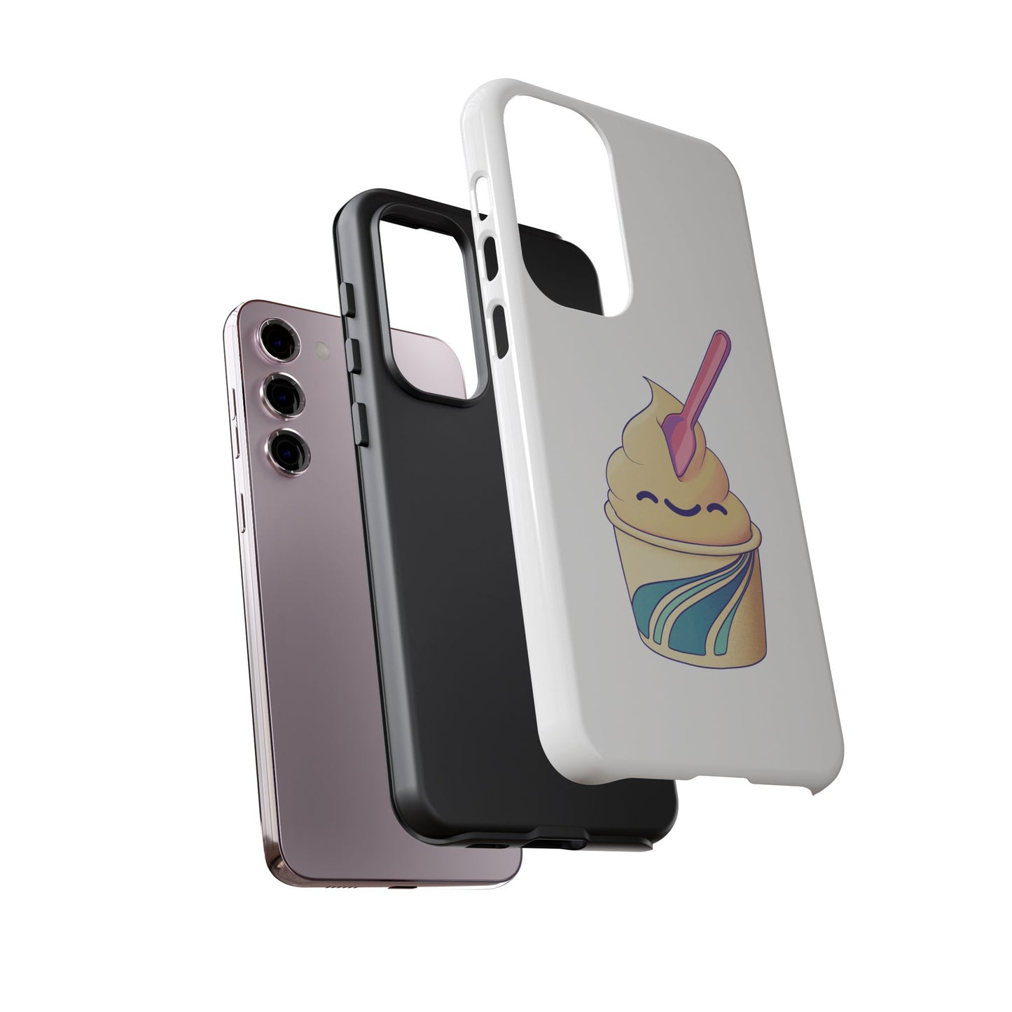Cute Ice Cream Phone Case, Soft Serve Cup Cover, Fun Gift for Ice Cream Lovers, Summer Vibe Accessory, Adorable Cell Phone Protection