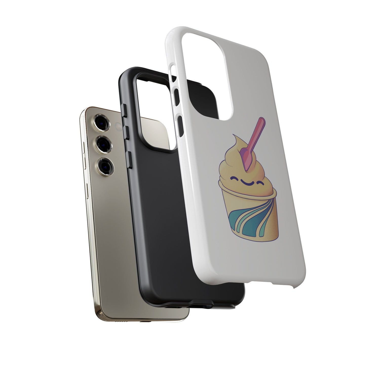 Cute Ice Cream Phone Case, Soft Serve Cup Cover, Fun Gift for Ice Cream Lovers, Summer Vibe Accessory, Adorable Cell Phone Protection