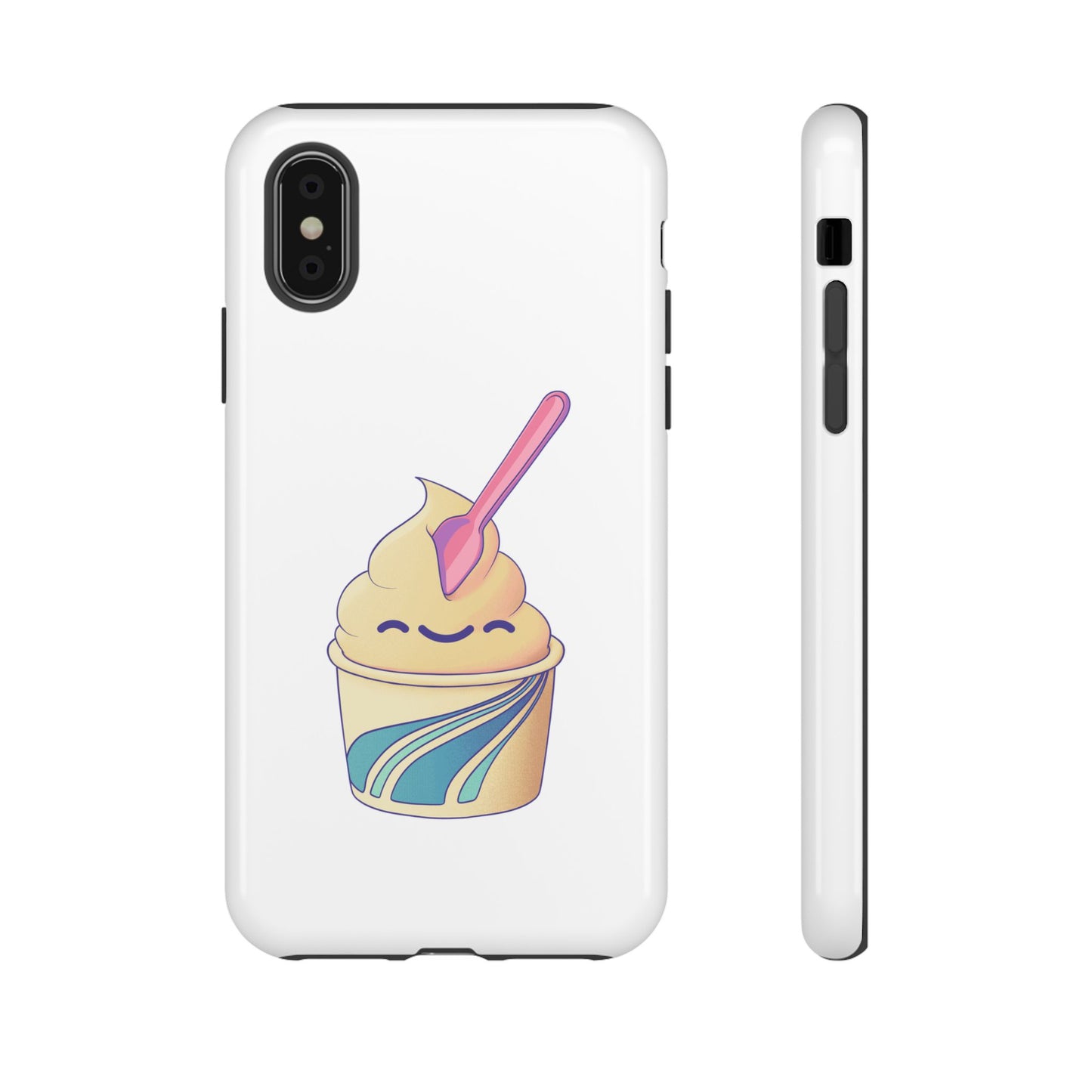Cute Ice Cream Phone Case, Soft Serve Cup Cover, Fun Gift for Ice Cream Lovers, Summer Vibe Accessory, Adorable Cell Phone Protection