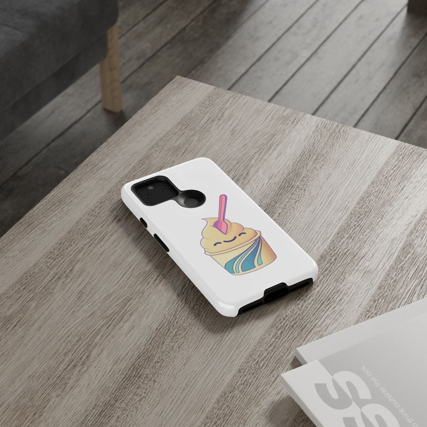 Cute Ice Cream Phone Case, Soft Serve Cup Cover, Fun Gift for Ice Cream Lovers, Summer Vibe Accessory, Adorable Cell Phone Protection