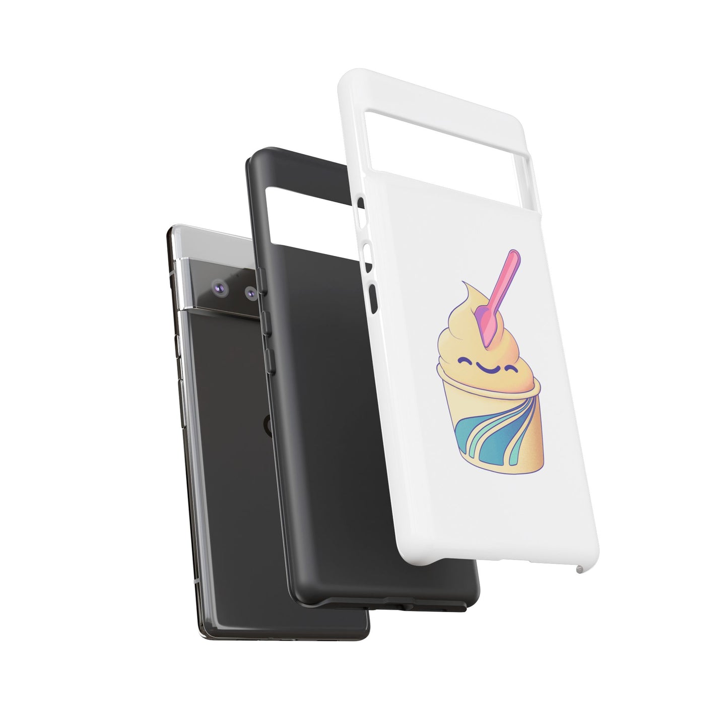 Cute Ice Cream Phone Case, Soft Serve Cup Cover, Fun Gift for Ice Cream Lovers, Summer Vibe Accessory, Adorable Cell Phone Protection