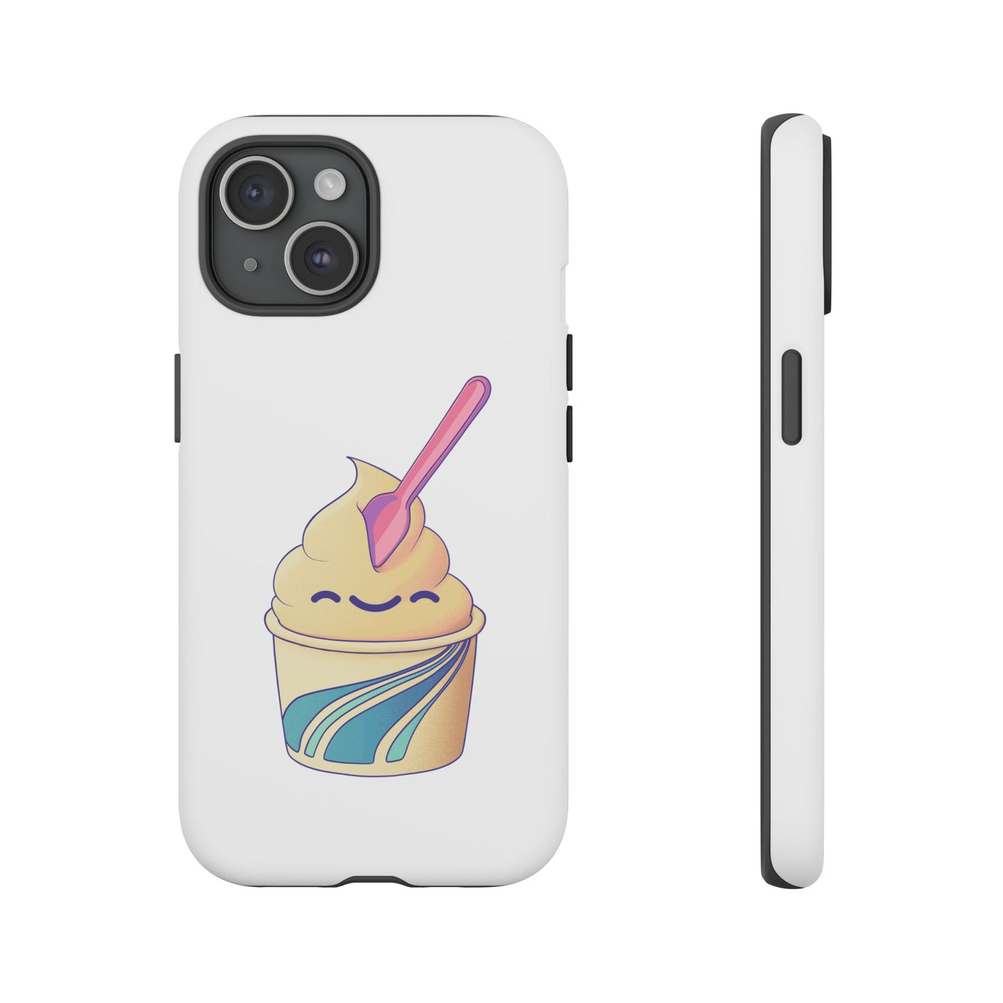 Cute Ice Cream Phone Case, Soft Serve Cup Cover, Fun Gift for Ice Cream Lovers, Summer Vibe Accessory, Adorable Cell Phone Protection