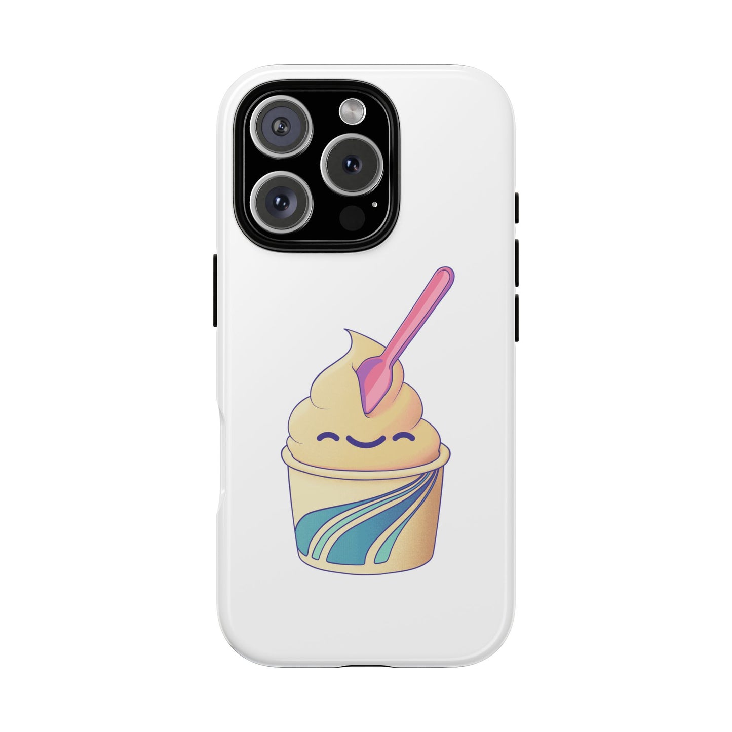 Cute Ice Cream Phone Case, Soft Serve Cup Cover, Fun Gift for Ice Cream Lovers, Summer Vibe Accessory, Adorable Cell Phone Protection
