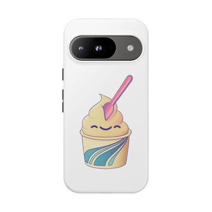 Cute Ice Cream Phone Case, Soft Serve Cup Cover, Fun Gift for Ice Cream Lovers, Summer Vibe Accessory, Adorable Cell Phone Protection
