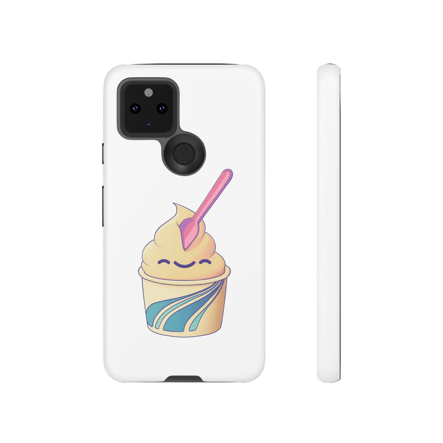 Cute Ice Cream Phone Case, Soft Serve Cup Cover, Fun Gift for Ice Cream Lovers, Summer Vibe Accessory, Adorable Cell Phone Protection