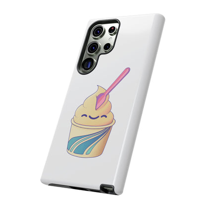 Cute Ice Cream Phone Case, Soft Serve Cup Cover, Fun Gift for Ice Cream Lovers, Summer Vibe Accessory, Adorable Cell Phone Protection
