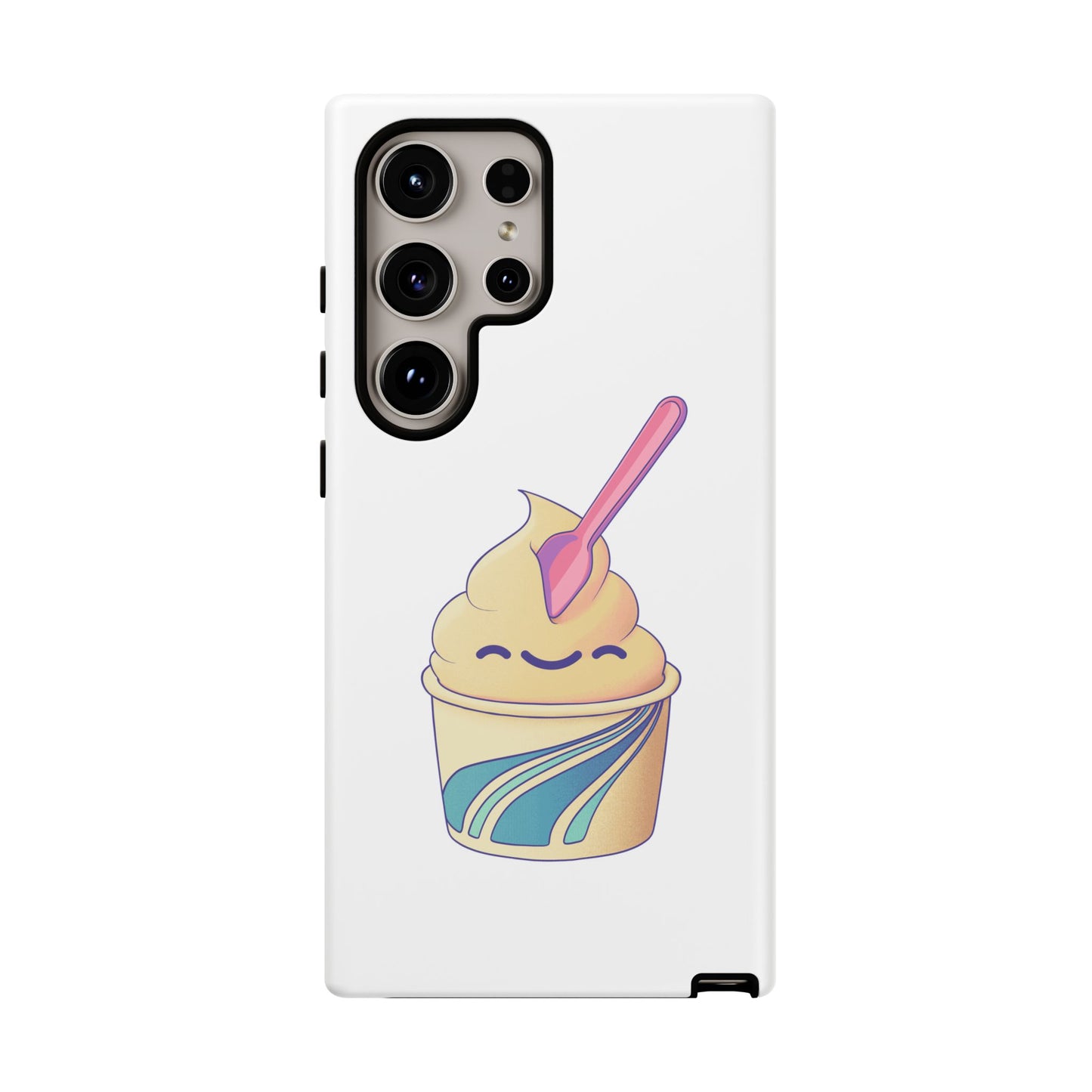 Cute Ice Cream Phone Case, Soft Serve Cup Cover, Fun Gift for Ice Cream Lovers, Summer Vibe Accessory, Adorable Cell Phone Protection