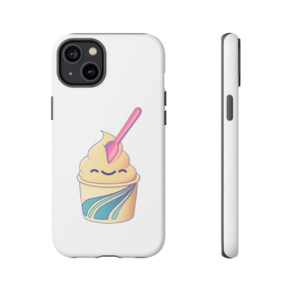 Cute Ice Cream Phone Case, Soft Serve Cup Cover, Fun Gift for Ice Cream Lovers, Summer Vibe Accessory, Adorable Cell Phone Protection