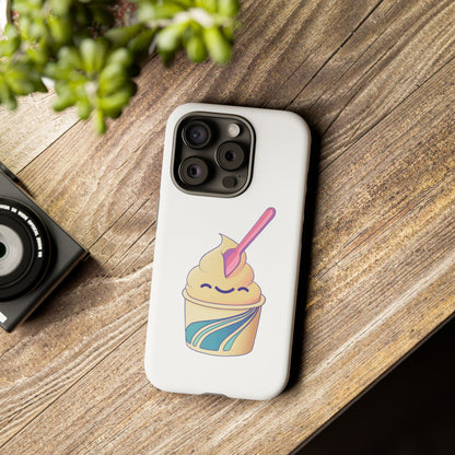 Cute Ice Cream Phone Case, Soft Serve Cup Cover, Fun Gift for Ice Cream Lovers, Summer Vibe Accessory, Adorable Cell Phone Protection