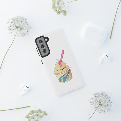 Cute Ice Cream Phone Case, Soft Serve Cup Cover, Fun Gift for Ice Cream Lovers, Summer Vibe Accessory, Adorable Cell Phone Protection