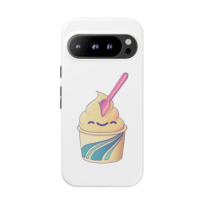 Cute Ice Cream Phone Case, Soft Serve Cup Cover, Fun Gift for Ice Cream Lovers, Summer Vibe Accessory, Adorable Cell Phone Protection