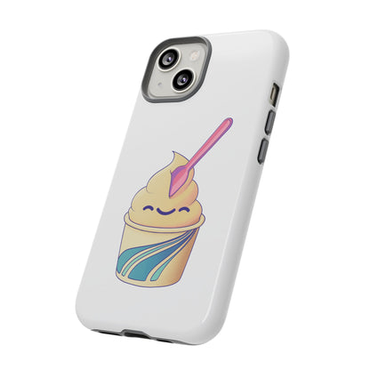 Cute Ice Cream Phone Case, Soft Serve Cup Cover, Fun Gift for Ice Cream Lovers, Summer Vibe Accessory, Adorable Cell Phone Protection
