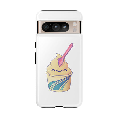 Cute Ice Cream Phone Case, Soft Serve Cup Cover, Fun Gift for Ice Cream Lovers, Summer Vibe Accessory, Adorable Cell Phone Protection