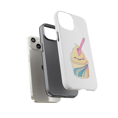 Cute Ice Cream Phone Case, Soft Serve Cup Cover, Fun Gift for Ice Cream Lovers, Summer Vibe Accessory, Adorable Cell Phone Protection