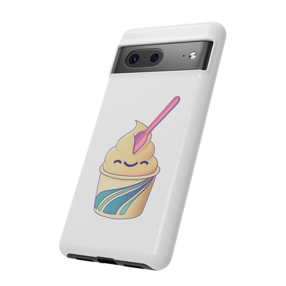 Cute Ice Cream Phone Case, Soft Serve Cup Cover, Fun Gift for Ice Cream Lovers, Summer Vibe Accessory, Adorable Cell Phone Protection